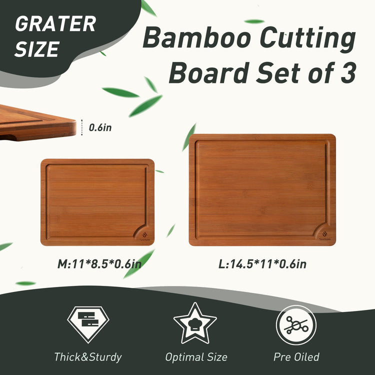 Bamboo Cutting Board Set Non Slip Feet Over Sink Day Gifts Best Mama Mommy Bonus Busy Mom Ever Christmas Xmas Birthday Law Step Stepmom Stepmother Who Have Everything Good Unique Useful Present (2 Count)