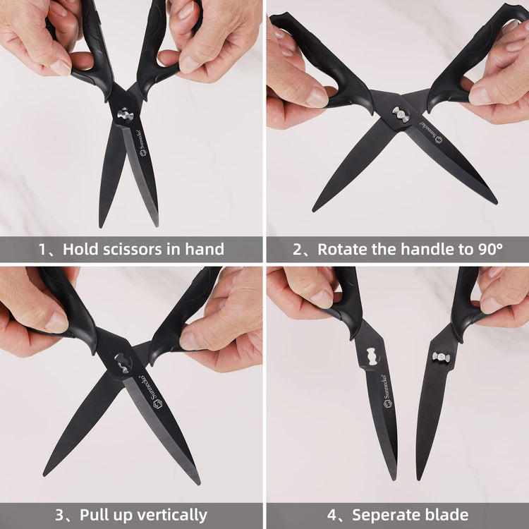 Kitchen Scissors All Purpose Heavy Duty Scissors Titanium Coated