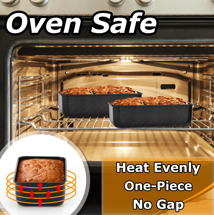 8 Pack Nonstick Loaf Pans for Bread Baking (7.5 Count)