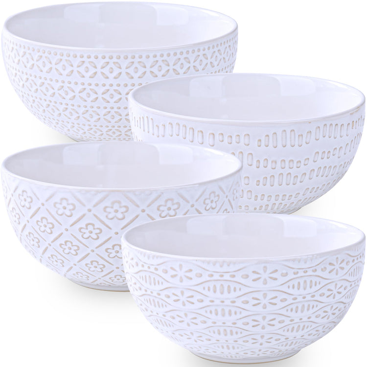 24 OZ Large Soup Bowls Set of 4