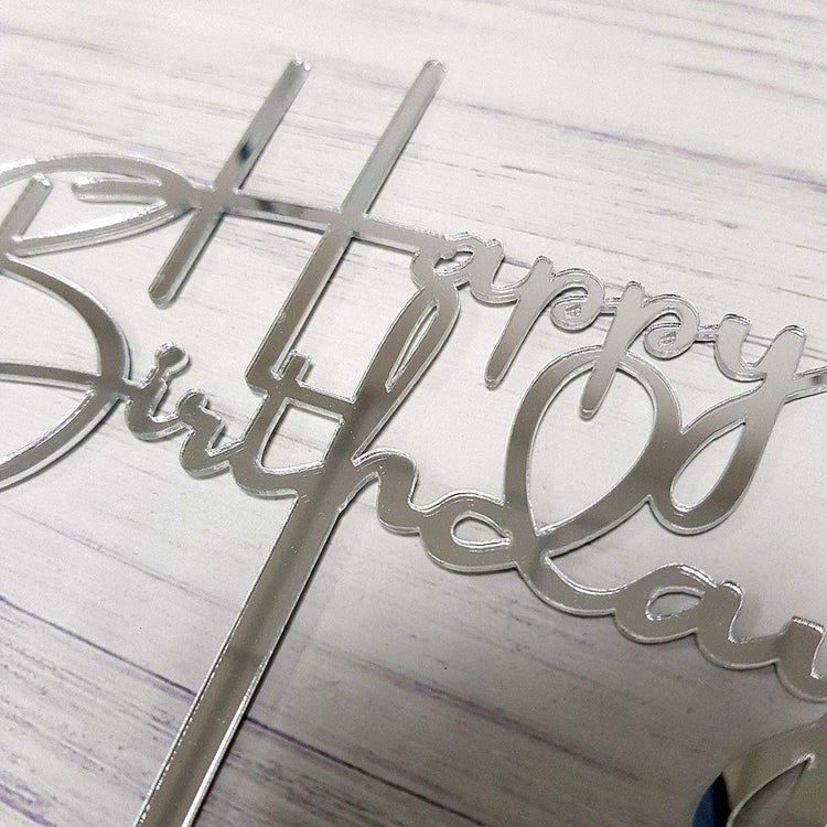 Happy Birthday Cake Topper for Birthday Party Decorations