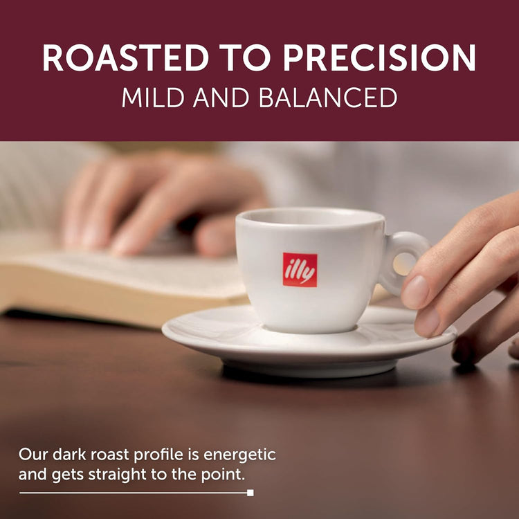 illy Aluminum Espresso Capsules - Compatible with Nespresso Machines - Intenso Lungo Roast Coffee- Bold & Full of Flavor - Notes of Cocoa and Dried Fruit - Single Serve Capsules - 10 Count (Pack of 5)