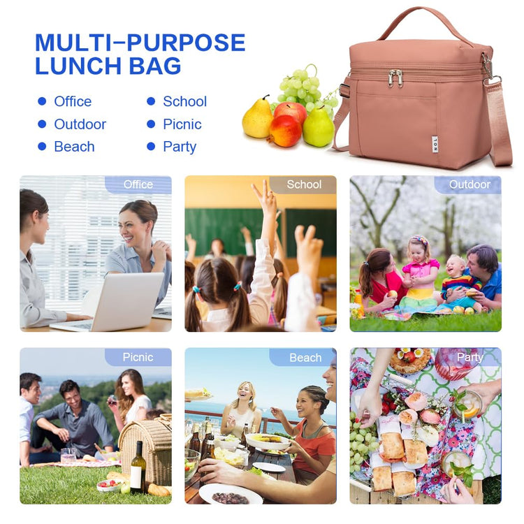 NOL 8L Insulated Lunch Bag for Women