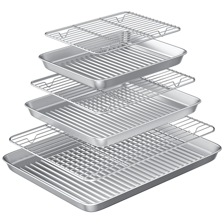 Baking Sheet with Cooling Wire Rack Set