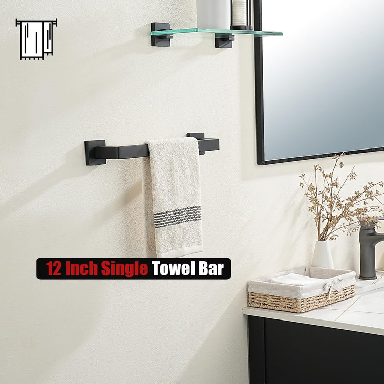 Black Towel Bar