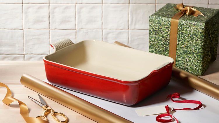 Stoneware Heritage Deep Rectangular Lasagna Dish