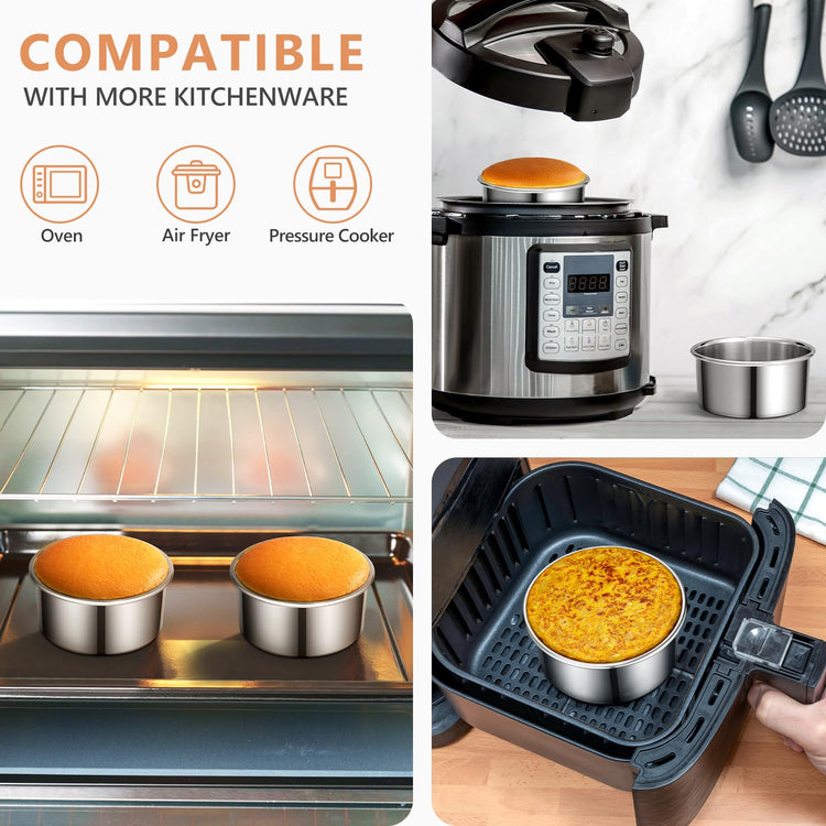 4 Inch Cake Pan Set of 4 (4 Count)