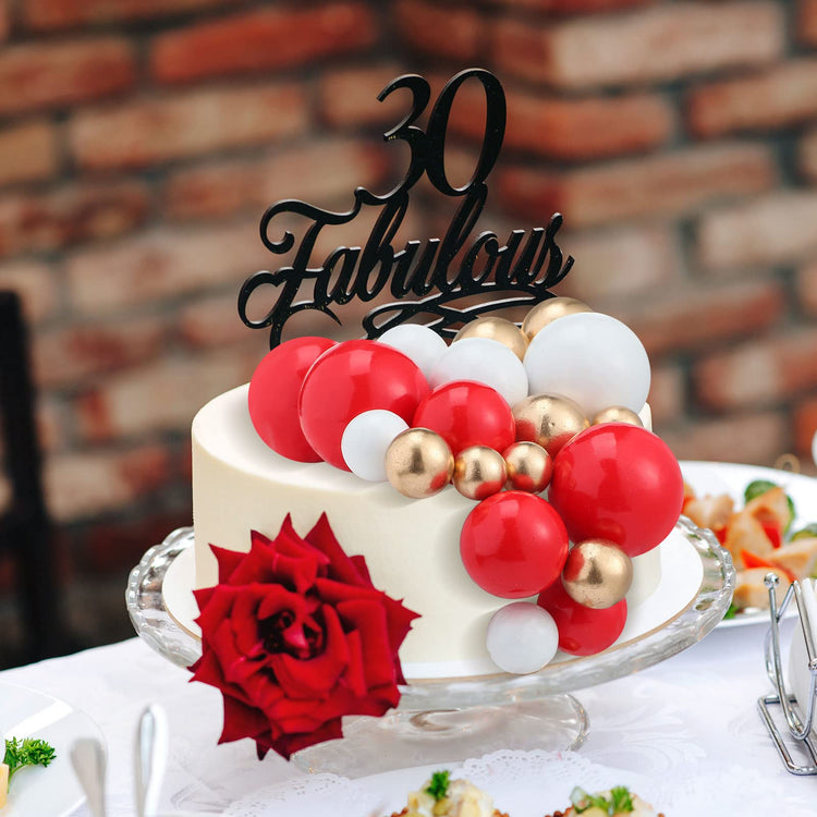 108 Pcs Balls Cake Topper