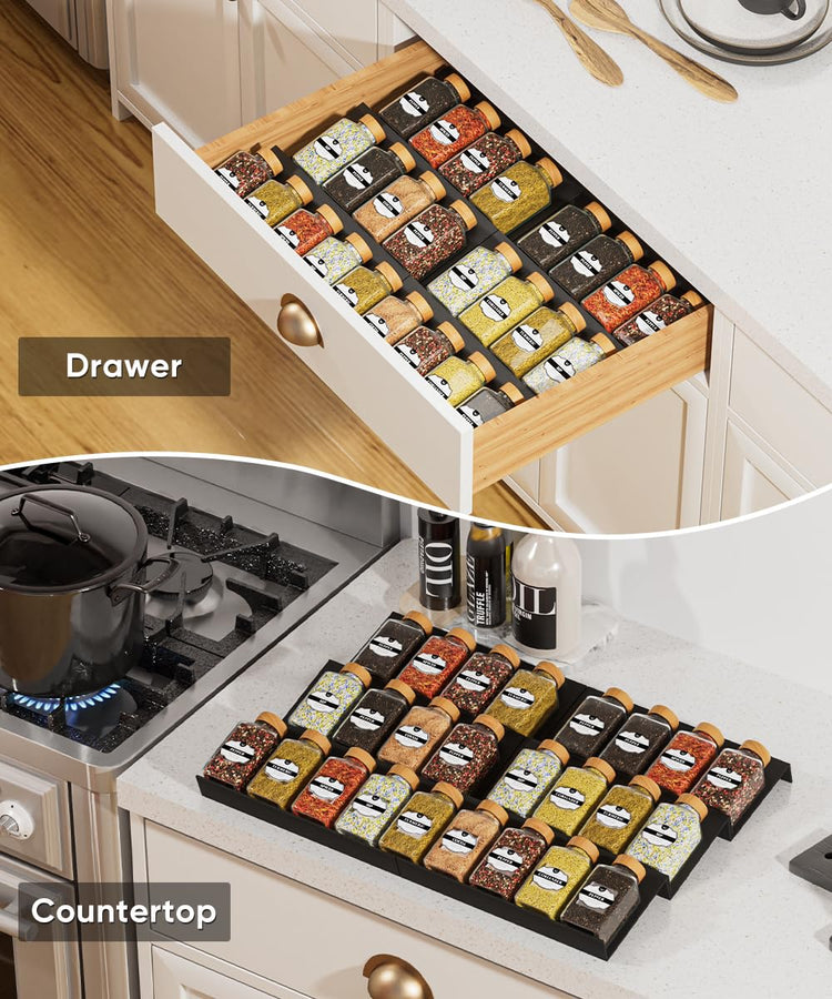 Spice Drawer Organizer (9 Count)