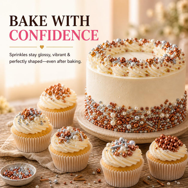 Sprinkles for Cake & Cupcake Decoration (5 Ounce)