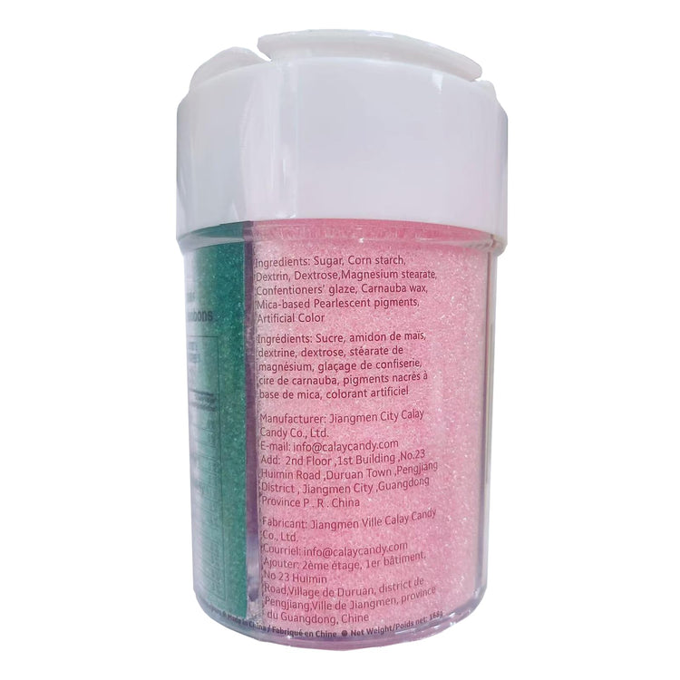 4 Colors Sanding Sugar for Baking Edible Sparkling Coarse Sugar Crystals Sprinkles for Baking Cake Cookie Cupcake Topper Ice Cream Decoration Supplies（Purple Yellow Green Pink）