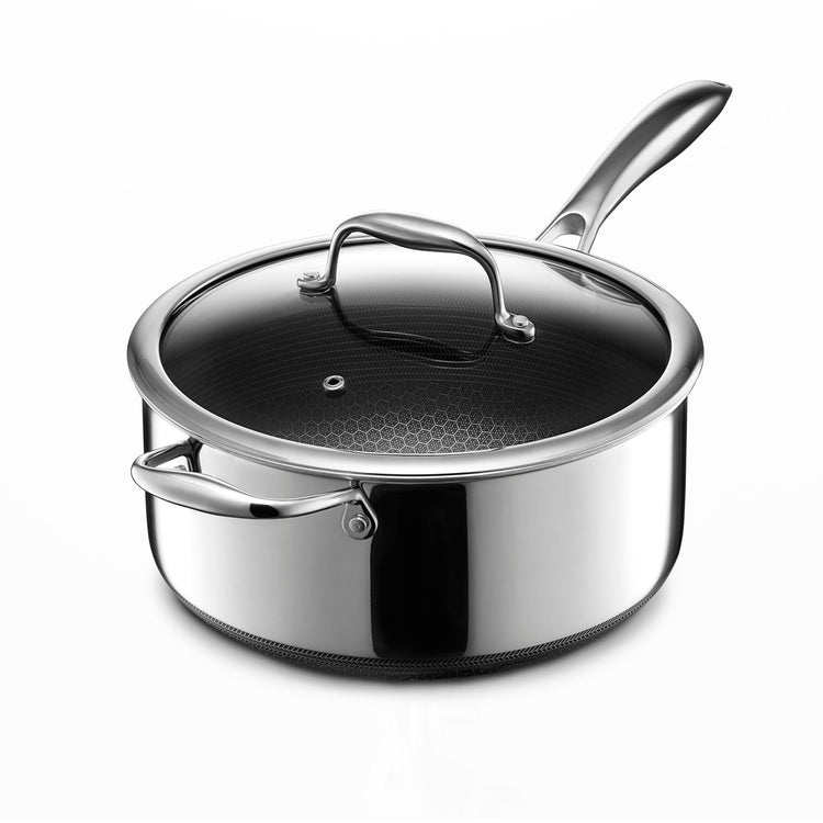 5QT Hybrid Nonstick Saucier with Lid
