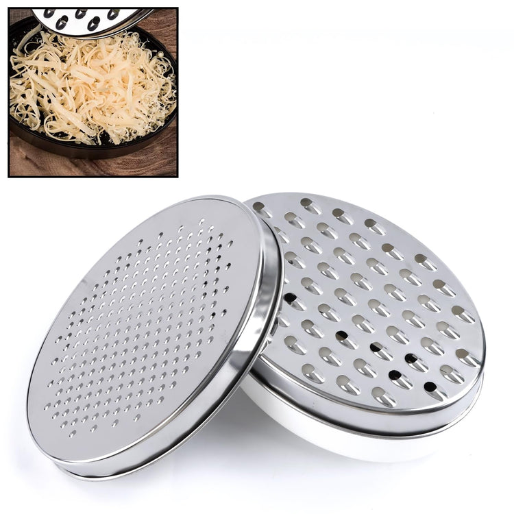 Cheese Grater Citrus Lemon Zester with Food Storage Container & Lid