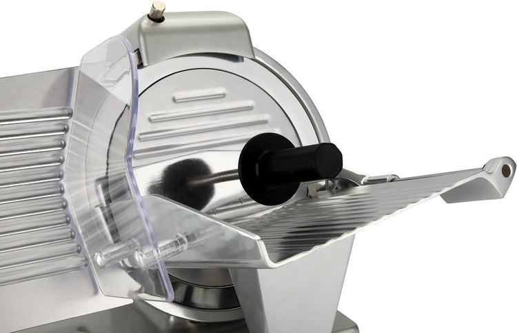 10" Premium Chromium-plated Steel Blade Electric Deli Meat Cheese Food Slicer Commercial and for Home use 240W BESWOOD250