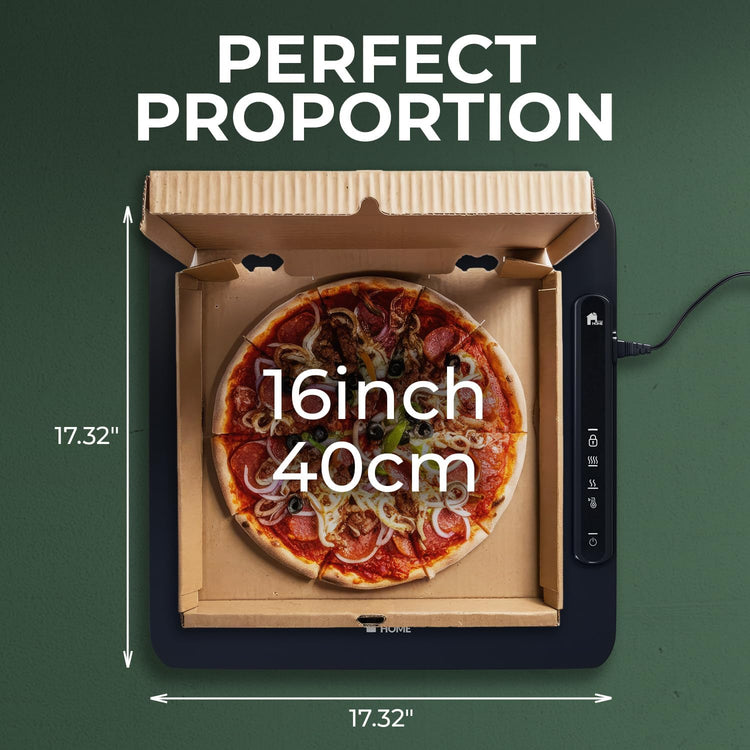 EconoHome Food Warming Mat - Electric Food Warmer - Fast Heating, 3 Heat Levels, Large Surface Area, Constant Temperature - Portable Silicone Warming Tray for Meals