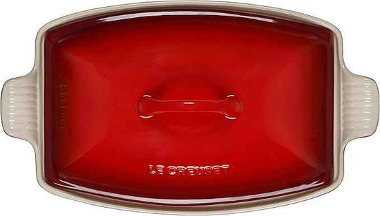 Le Creuset Heritage Stoneware Deep Baker with Lid, 4.5 qt., Cerise