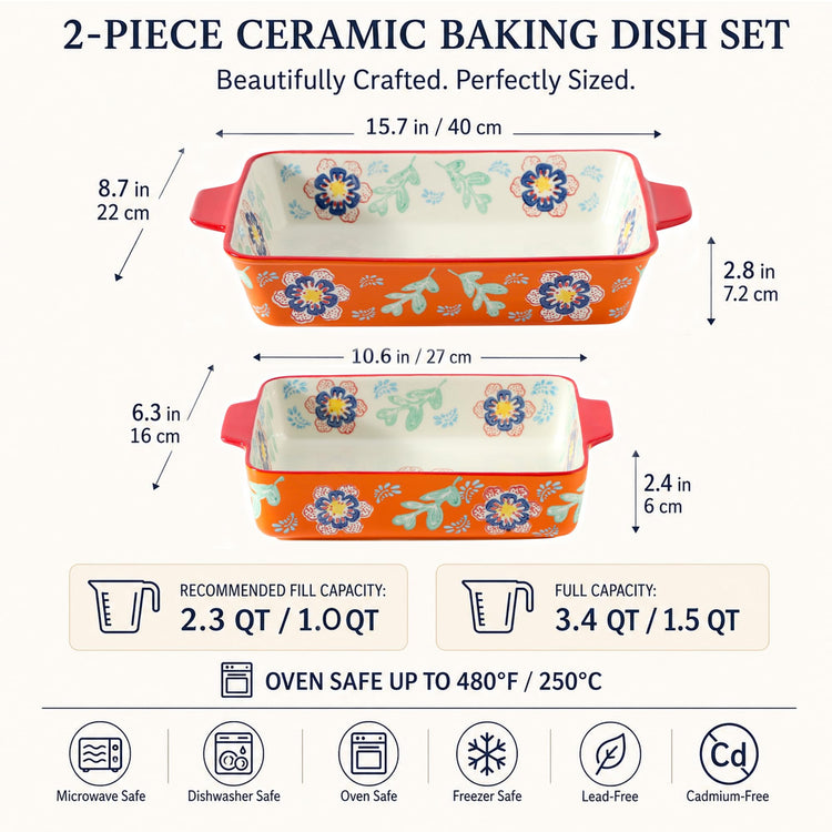 Ceramic Baking Dish Set