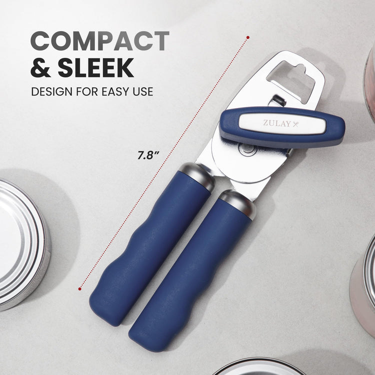 Heavy Duty Stainless Steel Can Opener Manual with Bottle Opener