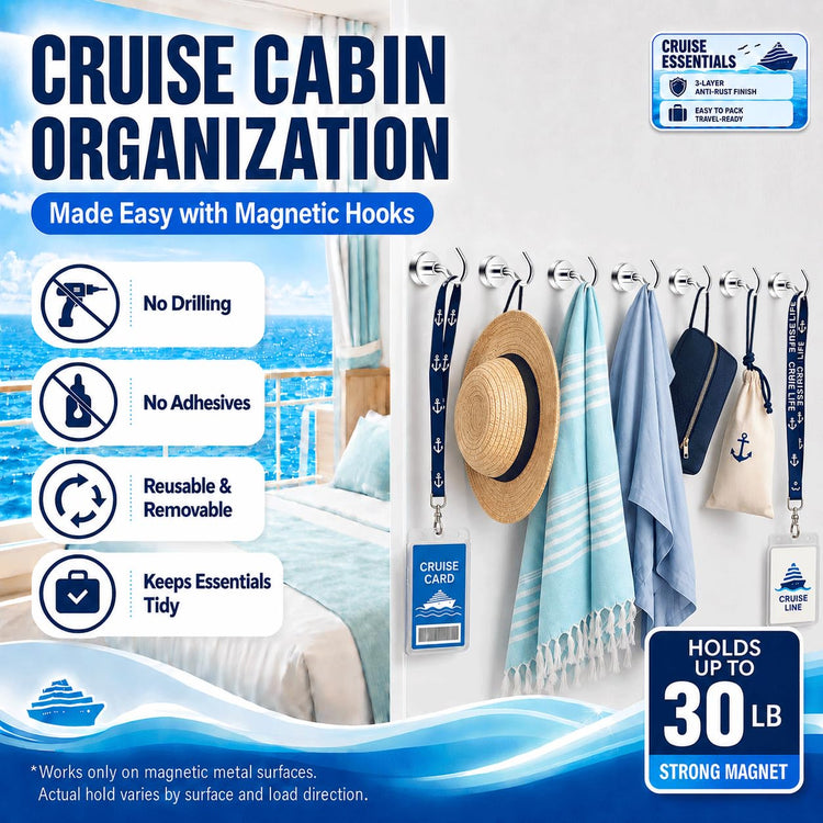 Magnetic Hooks (10 Count)