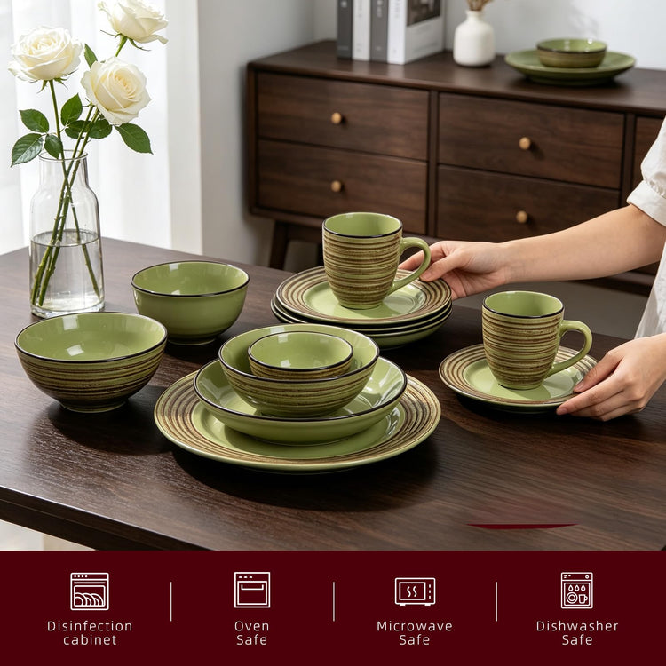 HomeVss 48 Piece Dinnerware Set