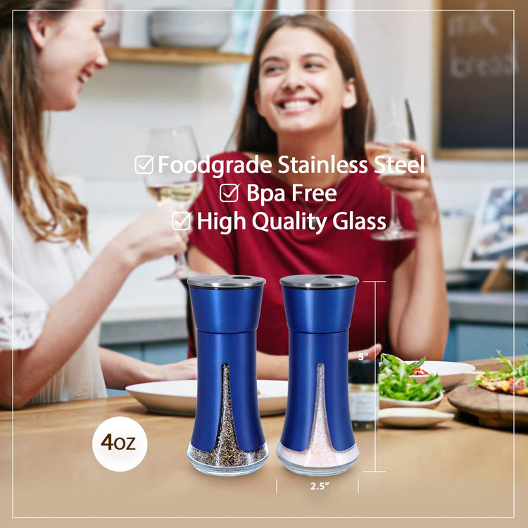 Blue Salt and Pepper Shakers by Aelga (2 Count)