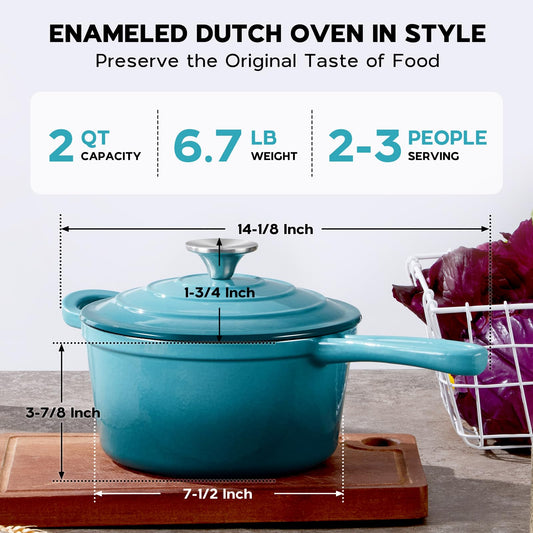Enameled Cast Iron Sauce Pan