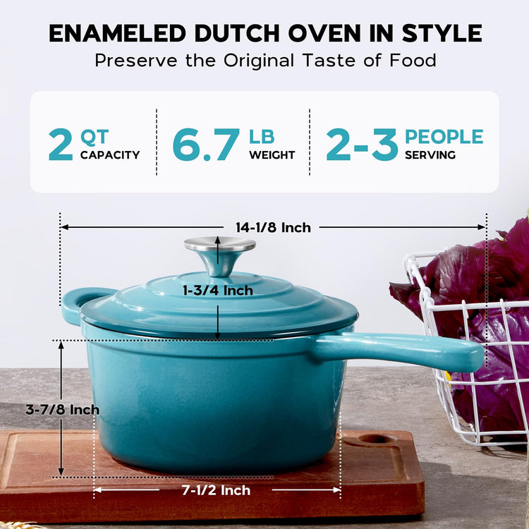 Enameled Cast Iron Sauce Pan