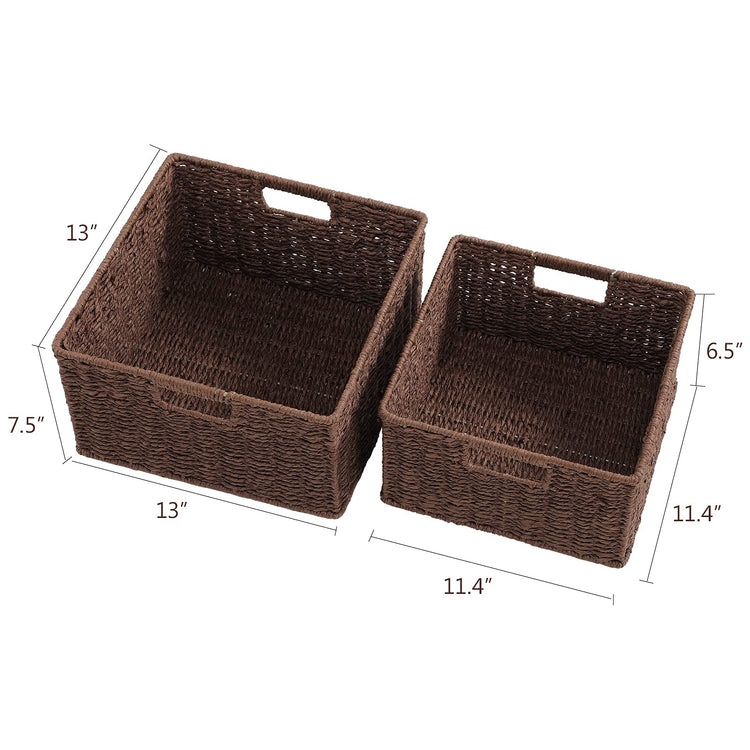 Storage Baskets for Organizing (2 Count)