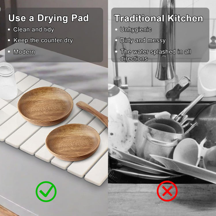 Large Stone Dish Drying Mat for Kitchen Counter