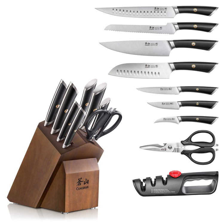 ELBERT Series German Steel Forged Knife Block Sets