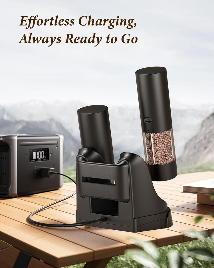 Electric Salt and Pepper Grinder Set (2 Count)