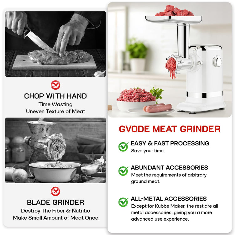 Meat Grinder 2800W Peak Power Electric