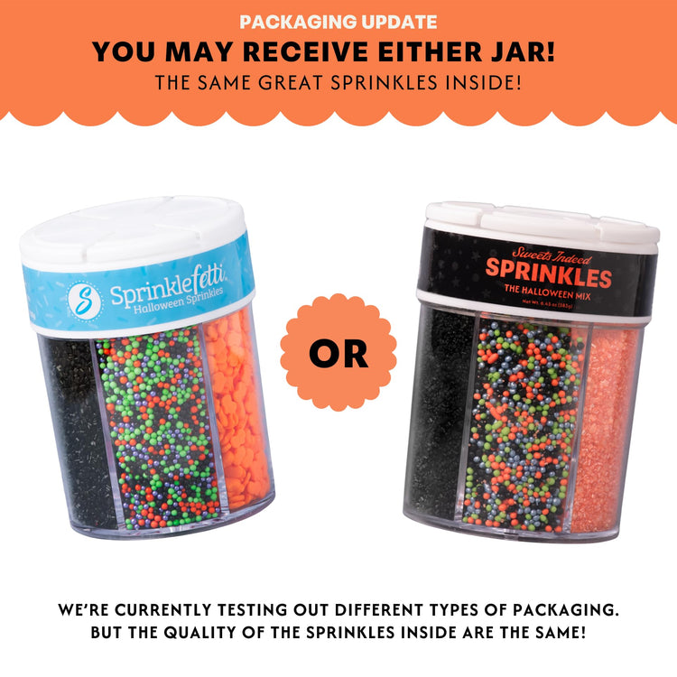 Halloween 6 Cell Sprinkle Jar (6.45 Ounce)