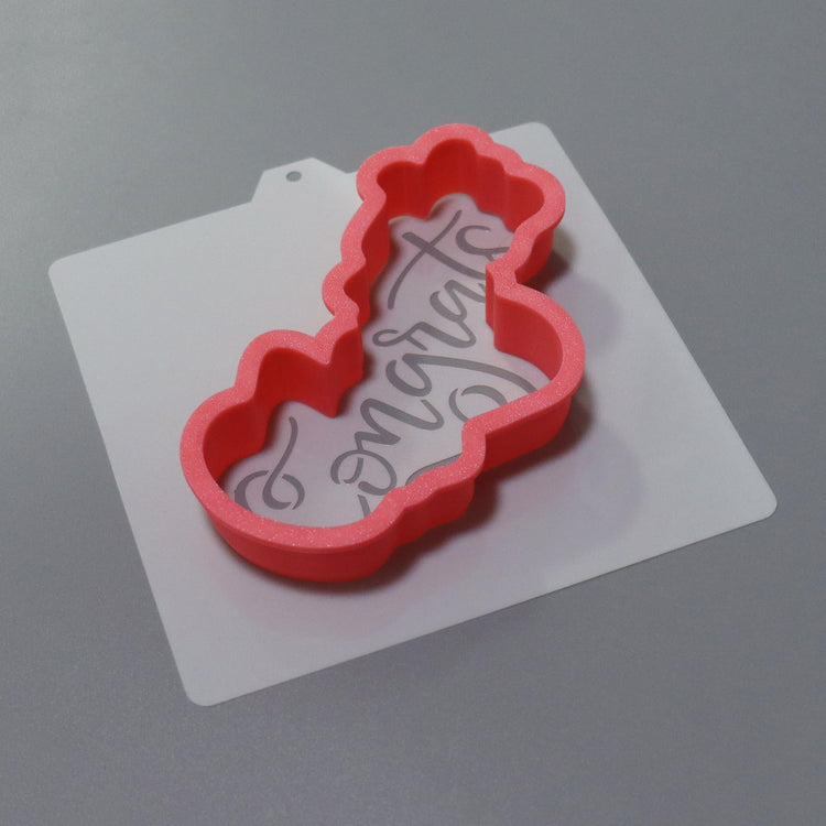 Cookie Cutter and Stencil Bundle Royal Icing Cookies Stencils Paint Your Own Biscuit Bakery Starter Kits Royal Icing Fondant Cutters Birthday Wedding Holiday Cookies Painting Coloring Pages Comb (9 Count)