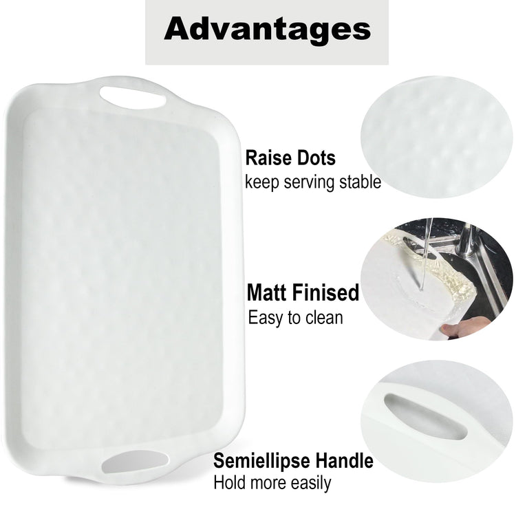 Extra Large Serving Tray with Handles (2 Count)