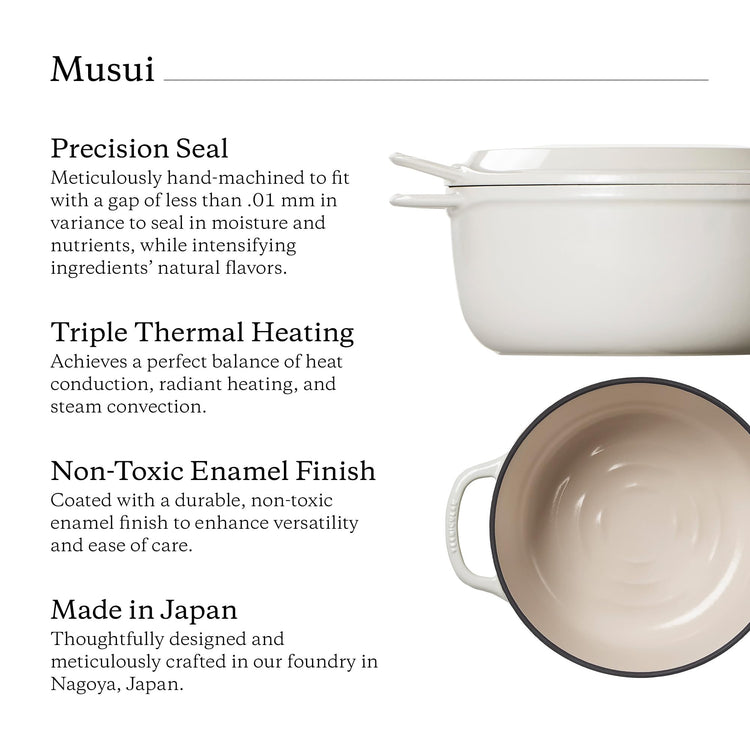 Musui Kamado Cast Iron Induction Cooker