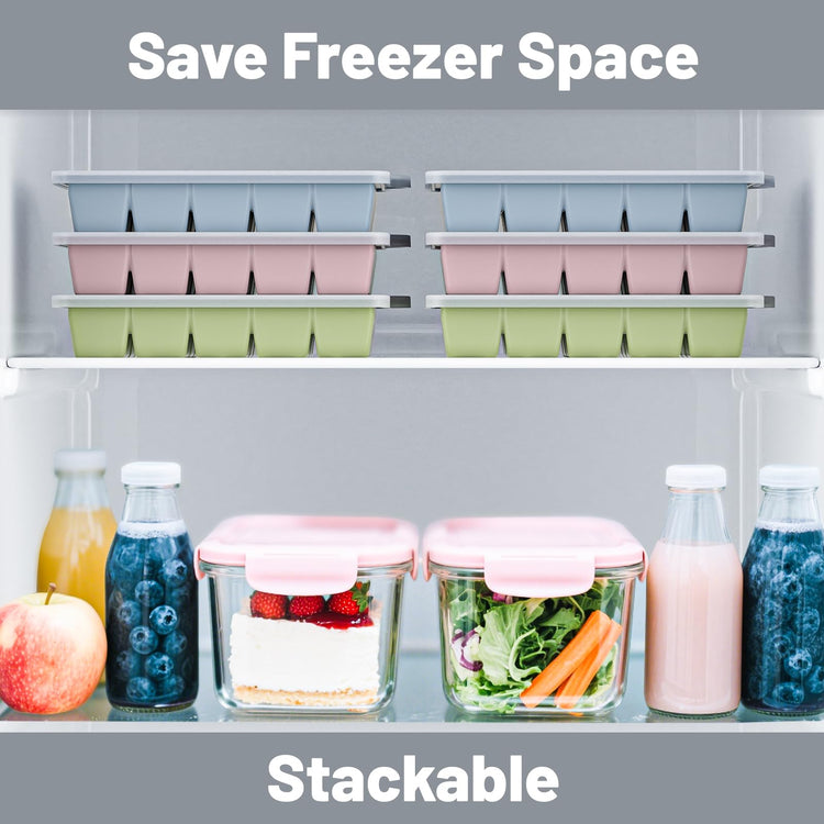 Silicone Ice Cube Tray 3 Pack (3 Count)