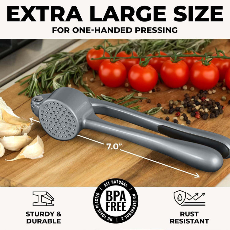 Large Premium Garlic Press Set