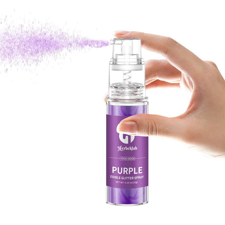 Purple Edible Glitter Spray