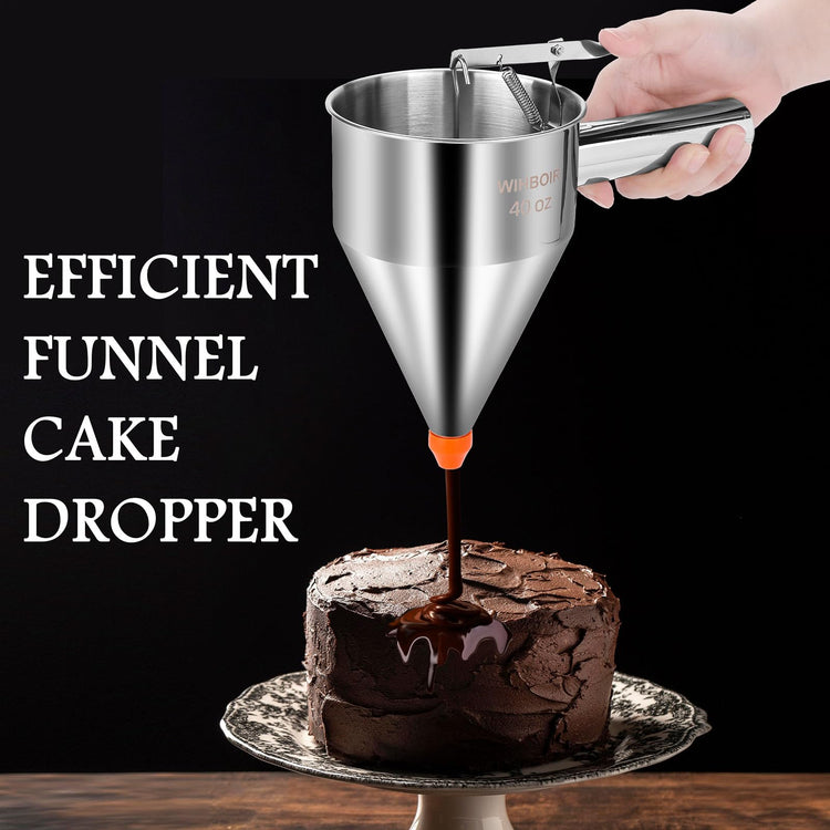 40oz Stainless Steel Pancake Batter Dispenser Multi