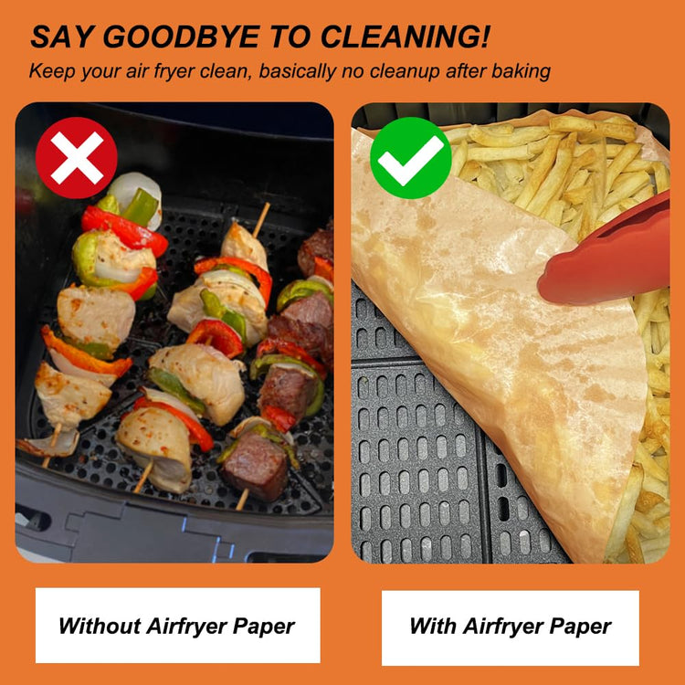 200PCS Small Air Fryer Paper Liners for 2 to 5QT Airfryer (200 Count)