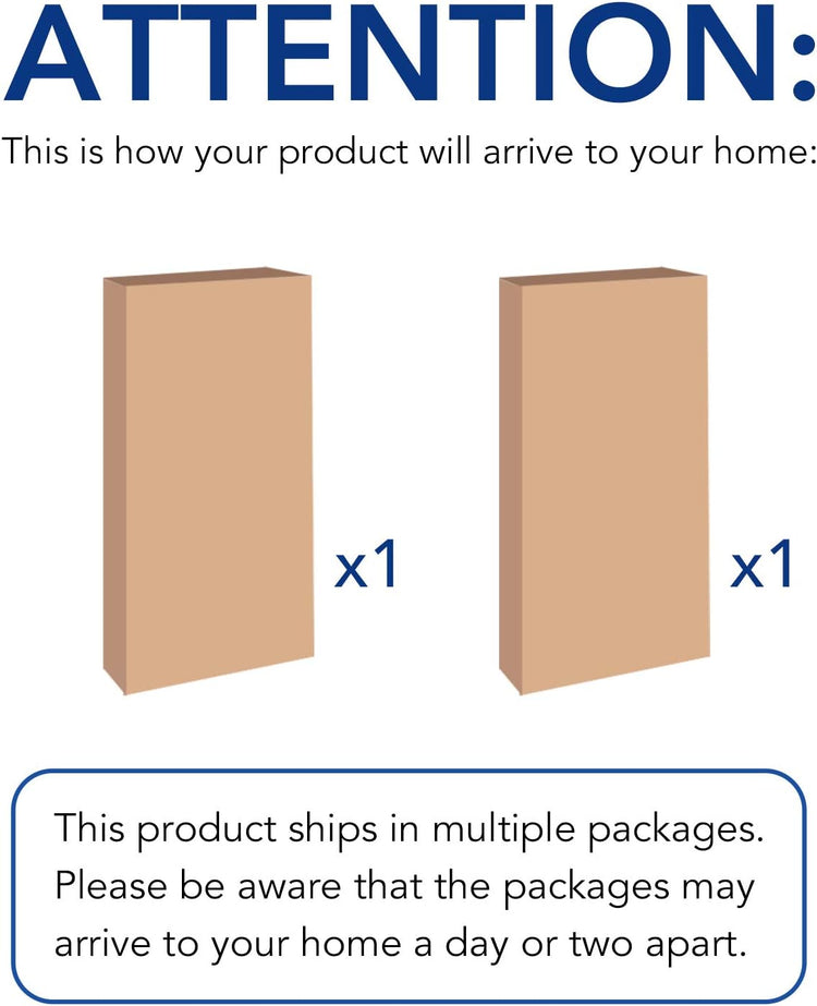 FLEXIMOUNTS 4-Pack 24-inch-by-72-inch Wall Shelf Garage Storage Rack Wall Mounted Floating Shelves 2x6 ft,White