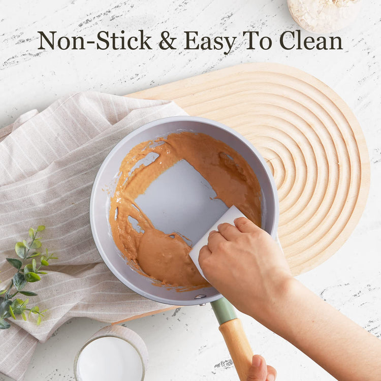 Ceramic Nonstick Sauce Pan with Lid