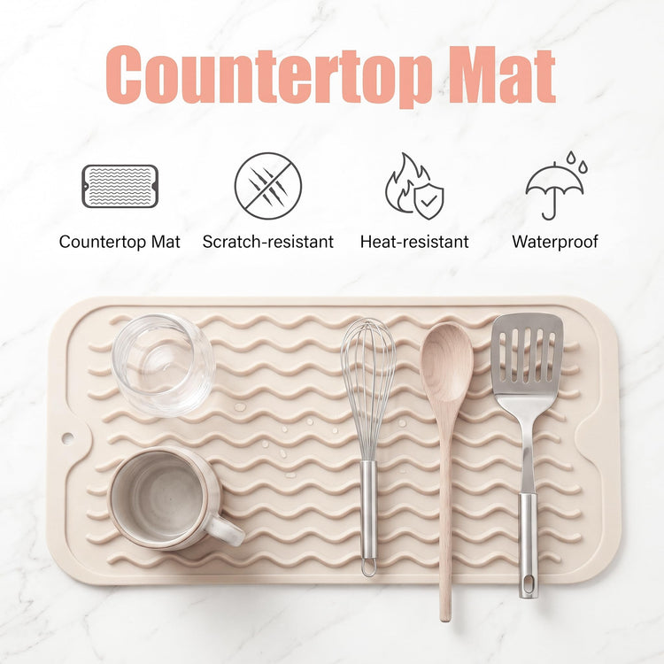 Silicone Dish Drying Mat for Multiple Usage