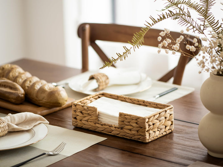 Water Hyacinth Napkin Holder for Bathroom