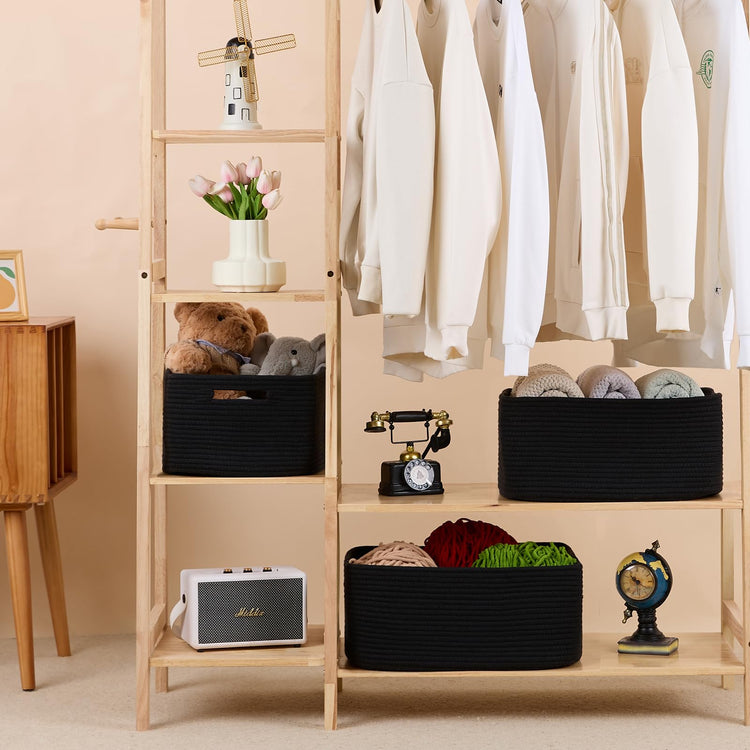 Large Storage Baskets for Shelves (2 Count)
