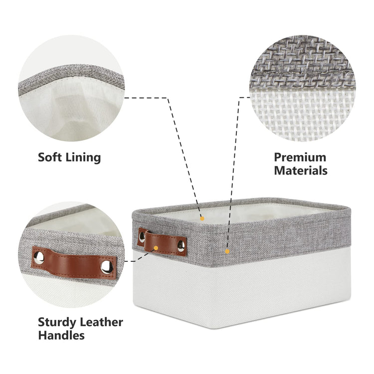 Storage Baskets Bins for Organizing (6 Count)