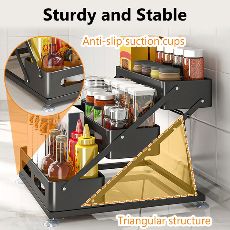 3 Tier Foldable Spice Rack