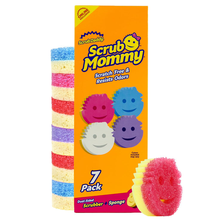 Scrub Mommy Kitchen Sponges for Dishes & Wiping Spills (7 Count)
