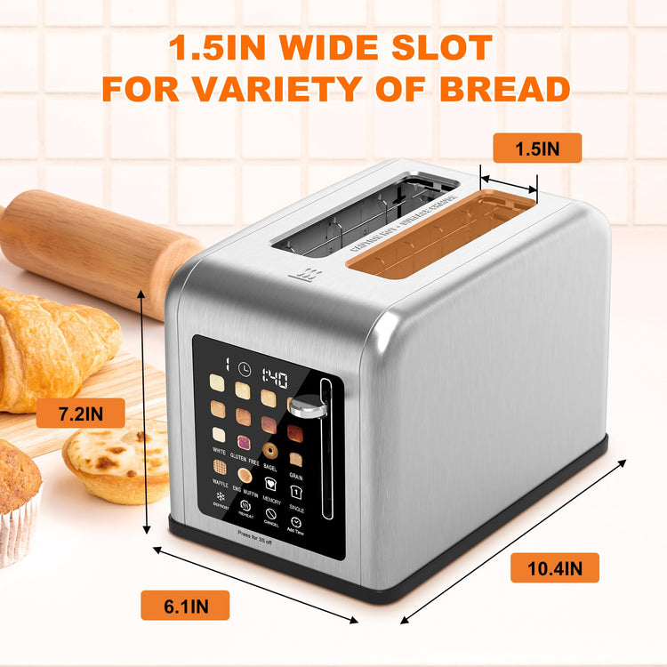 2 Slice Toaster Touch Screen